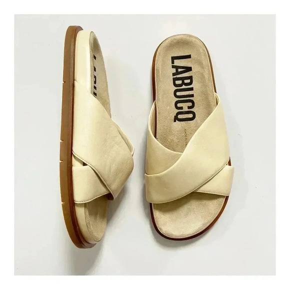 NEW Labucq Mo Leather Slide Sandal size 38 US 7.5-8 - Picture 3 of 9
